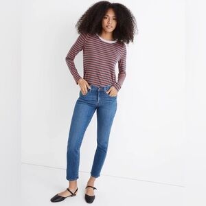Madewell Mid-Rise Stovepipe Jeans in Raw-Hem Edition